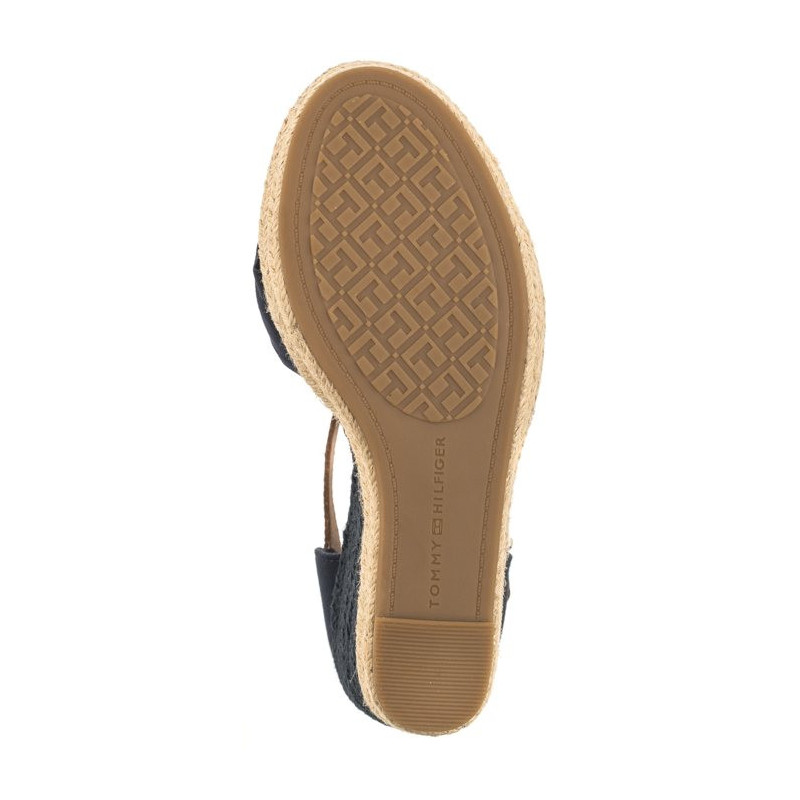 Tommy Hilfiger Basic Open Toe High Wedge Space Blue FW0FW04784 DW6 (TH1013-b) kingad