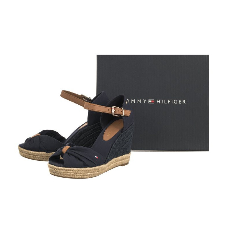 Tommy Hilfiger Basic Open Toe High Wedge Space Blue FW0FW04784 DW6 (TH1013-b) kingad