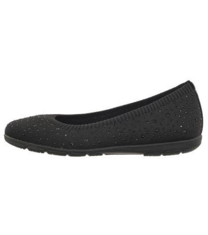 Caprice Czarne 9-22107-42 035 Black Knit  (CP397-a) balerīnas