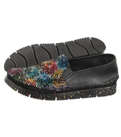 Maciejka Czarne/Kwiaty 03512-56/00-0 (MA1168-a) batai