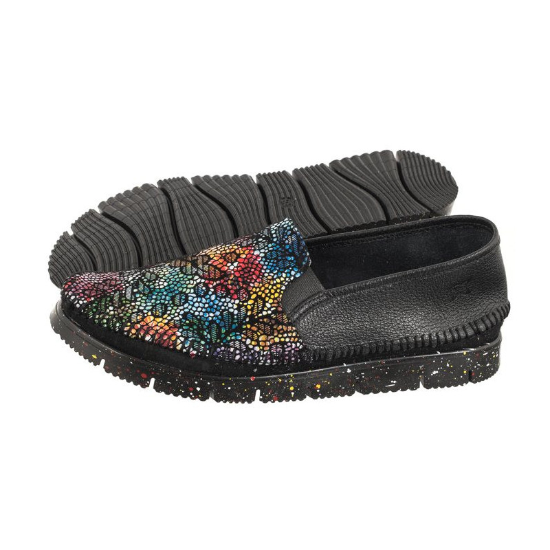 Maciejka Czarne/Kwiaty 03512-56/00-0 (MA1168-a) kingad