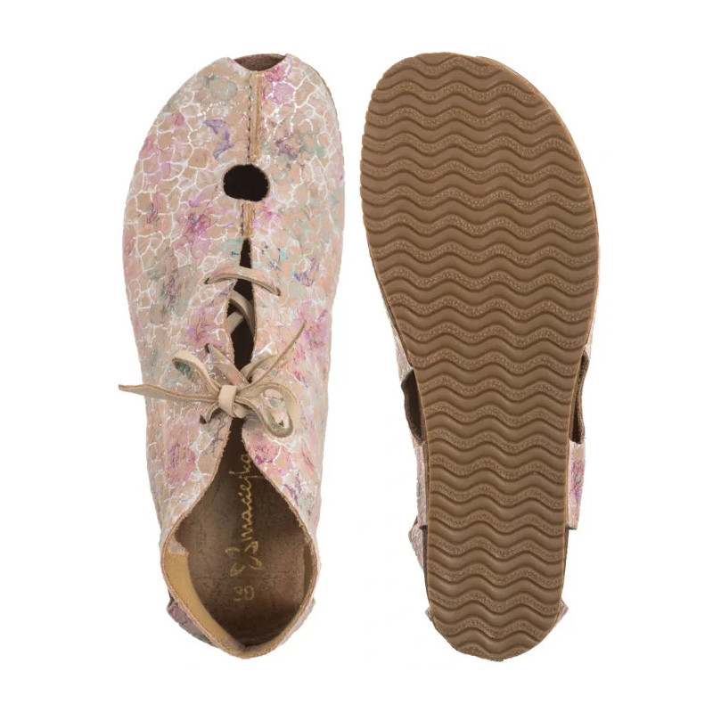 Maciejka Kwiaty Beżowe 03426-48/00-6 (MA1167-c) sandales