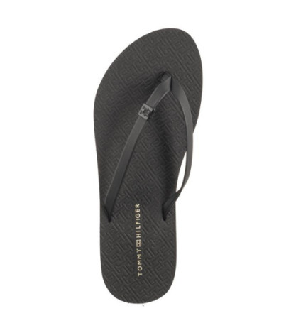 Tommy Hilfiger Monogram Beach Sandal Black FW0FW07854 BDS (TH1031-a) flip flops