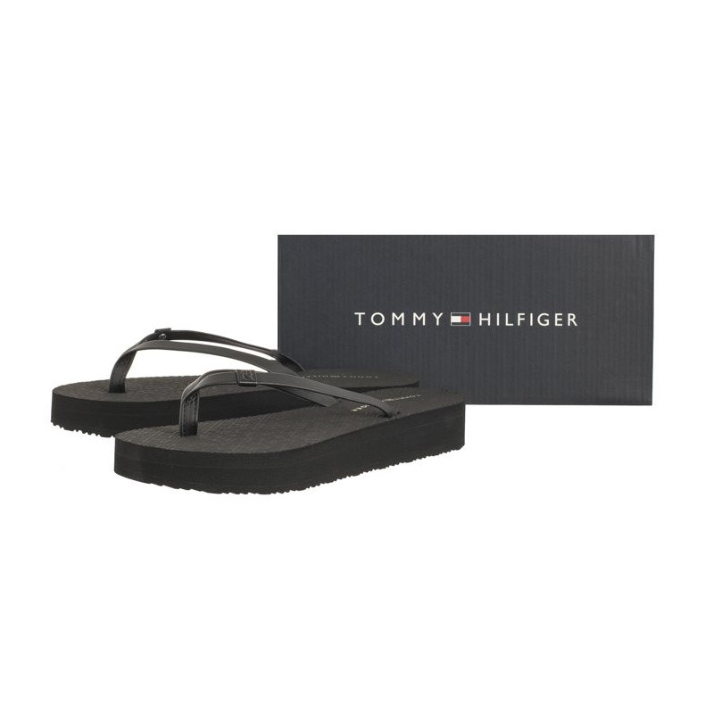 Tommy Hilfiger Monogram Beach Sandal Black FW0FW07854 BDS (TH1031-a) flip flops