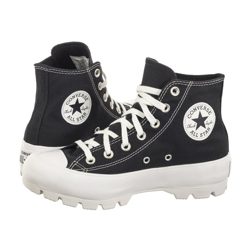 Converse CTAS Lugged Hi Black/White/Black 565901C (CO650-a) apavi