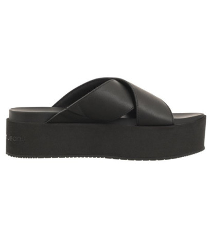 Calvin Klein Flatform Cross MG UC Triple Black YW0YW01349 0GT (CK466-a) bateliai