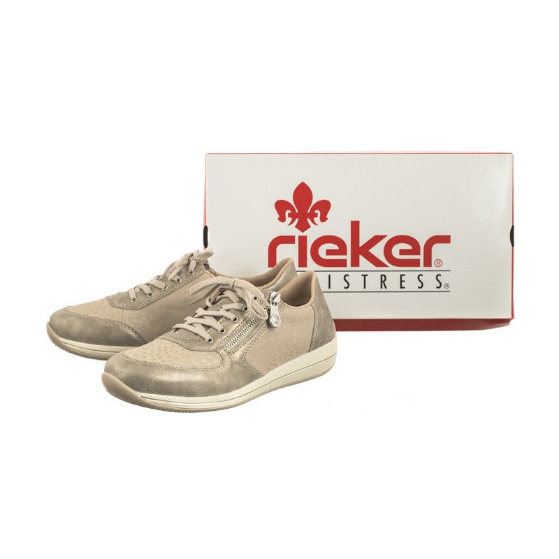 Rieker Beżowe N1112-60 Beige (RI148-a) kurpes