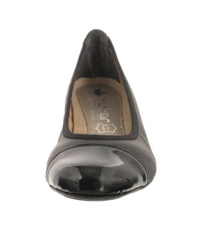Rieker Czarne 51998-00 Black (RI153-a) balerīnas