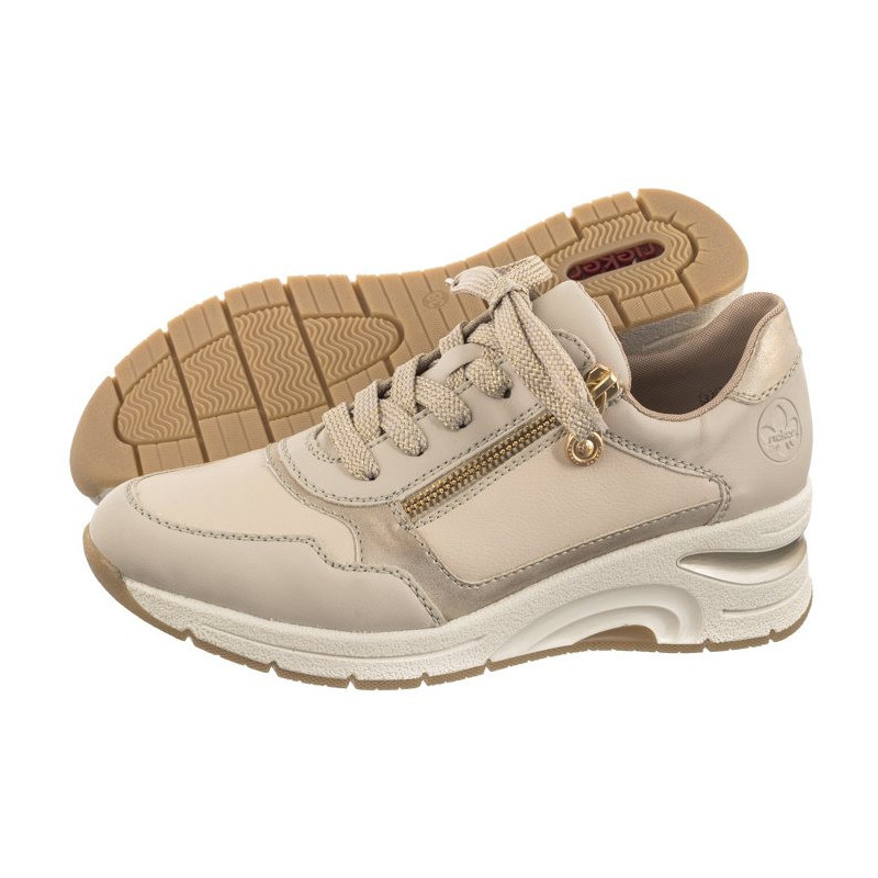 Rieker Beżowe N9301-60 Beige (RI155-a) sporta apavi