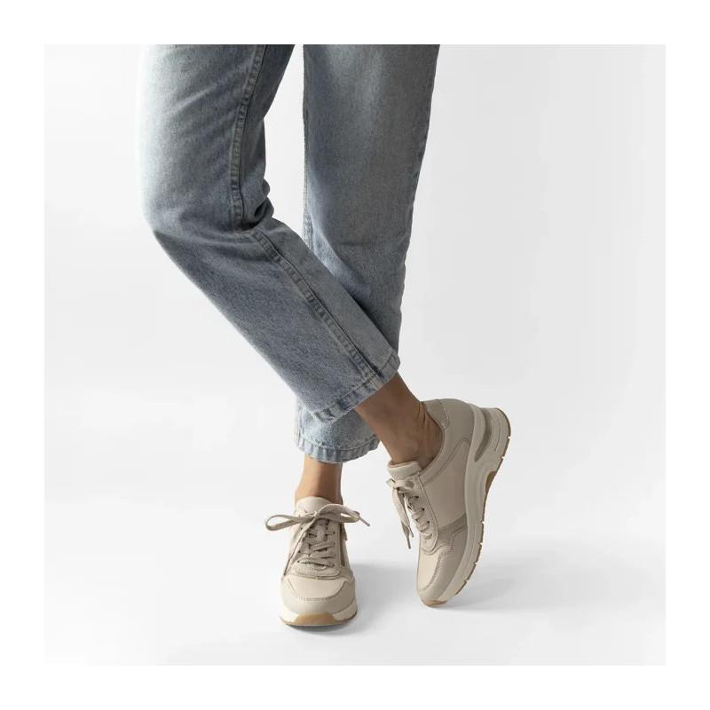 Rieker Beżowe N9301-60 Beige (RI155-a) sporta apavi