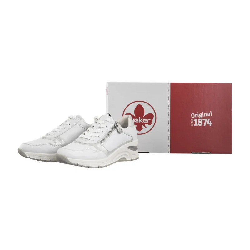 Rieker Białe N9301-80 White (RI155-b) sporta apavi