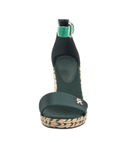 Tommy Hilfiger Colorful High Wedge Satin Sandal Hunter FW0FW07914 MBP (TH1057-a) batai