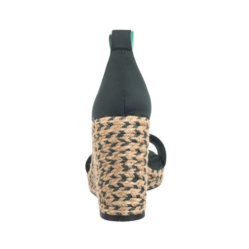 Tommy Hilfiger Colorful High Wedge Satin Sandal Hunter FW0FW07914 MBP (TH1057-a) batai