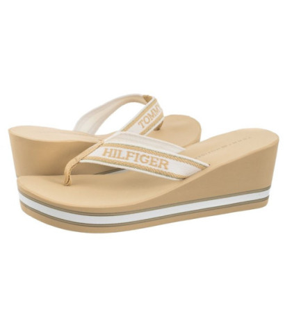 Tommy Hilfiger Hilfiger Wedge Beach Sandal Hervest Wheat FW0FW07903 ACR (TH1059-b) batai