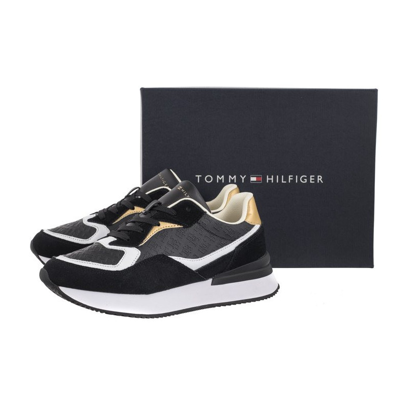 Tommy Hilfiger Lux Monogram Runner Black FW0FW07816 BDS (TH1062-a) shoes