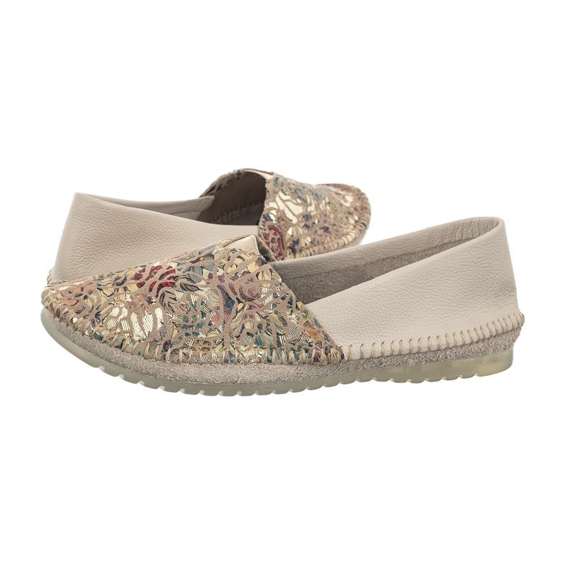 Maciejka Beżowe/Kwiaty 1930B-04/00-0 (MA1175-a) balerīnas