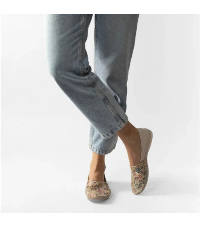 Maciejka Beżowe/Kwiaty 1930B-04/00-0 (MA1175-a) balerīnas