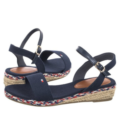 Tommy Hilfiger Rope Wedge Sandal T3A7-33283-1703 800 Blue (TH1077-a) kingad