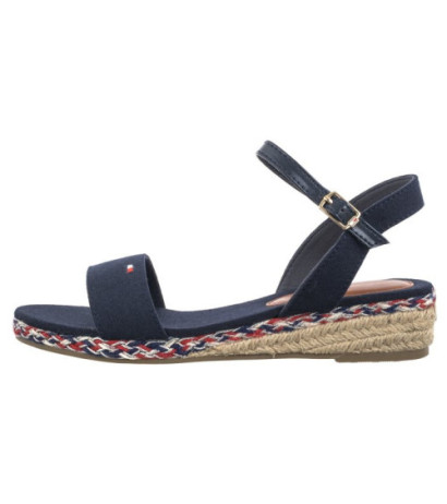 Tommy Hilfiger Rope Wedge Sandal T3A7-33283-1703 800 Blue (TH1077-a) kurpes