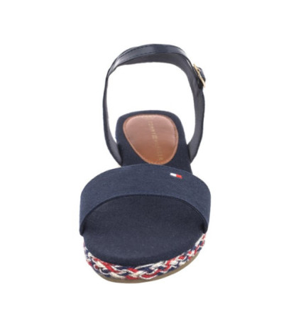 Tommy Hilfiger Rope Wedge Sandal T3A7-33283-1703 800 Blue (TH1077-a) kurpes