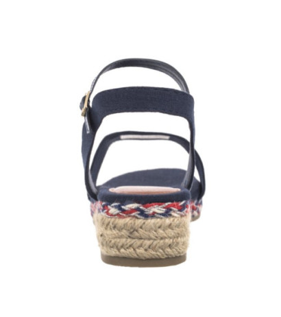 Tommy Hilfiger Rope Wedge Sandal T3A7-33283-1703 800 Blue (TH1077-a) kurpes