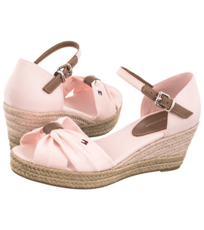 Tommy Hilfiger Basic Open Toe Mid Wedge Whimsy Pink FW0FW04785 TJQ (TH1078-b) shoes