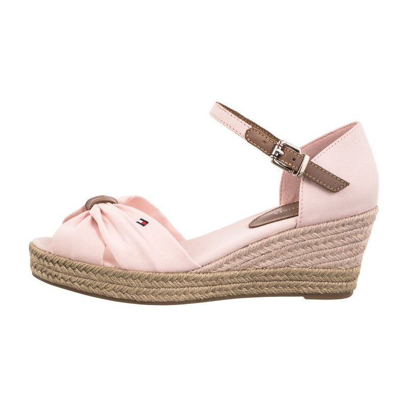 Tommy Hilfiger Basic Open Toe Mid Wedge Whimsy Pink FW0FW04785 TJQ (TH1078-b) shoes
