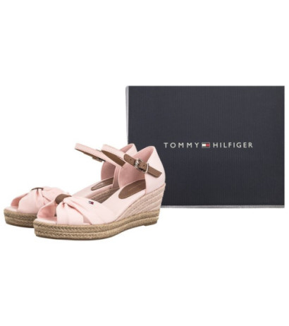 Tommy Hilfiger Basic Open Toe Mid Wedge Whimsy Pink FW0FW04785 TJQ (TH1078-b) shoes