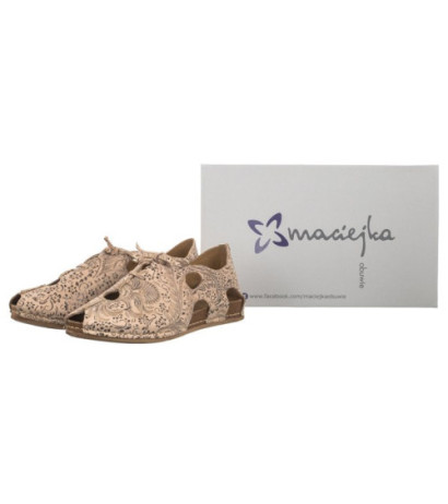 Maciejka Beżowe/Złote 06431-02/00-6 (MA1178-c) batai