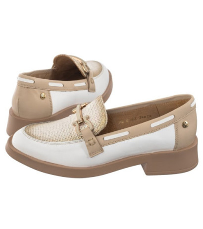 Maciejka Białe/Beżowe 06493-11/00-5 (MA1188-a) shoes