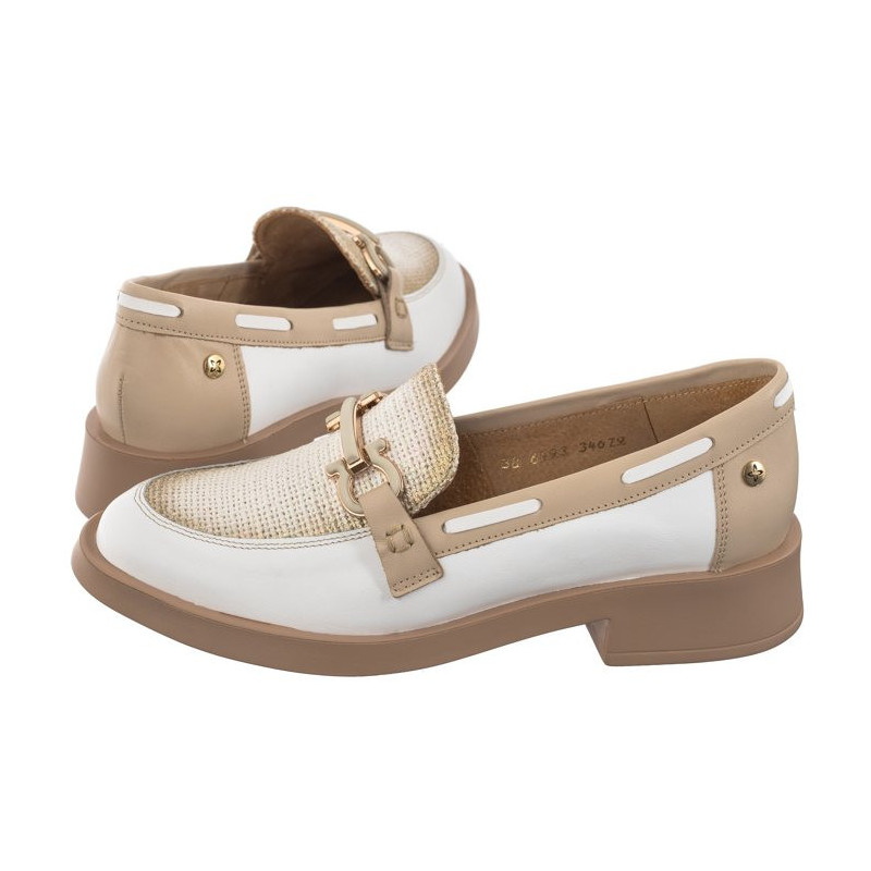 Maciejka Białe/Beżowe 06493-11/00-5 (MA1188-a) shoes