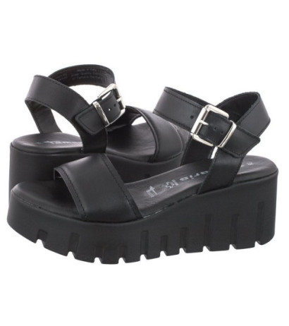 Tamaris Czarne 1-28712-42 003 Black Leather (TM481-a) shoes