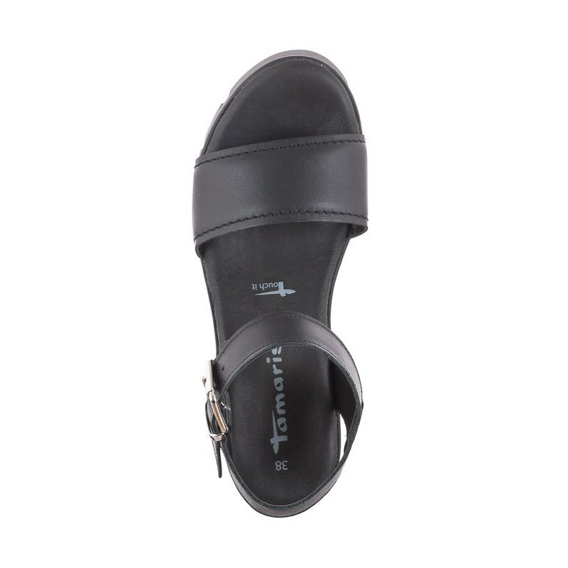Tamaris Czarne 1-28712-42 003 Black Leather (TM481-a) kurpes