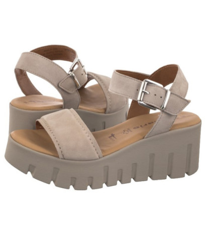 Tamaris Beżowe 1-28712-42 378 Taupe Suede (TM481-b) shoes