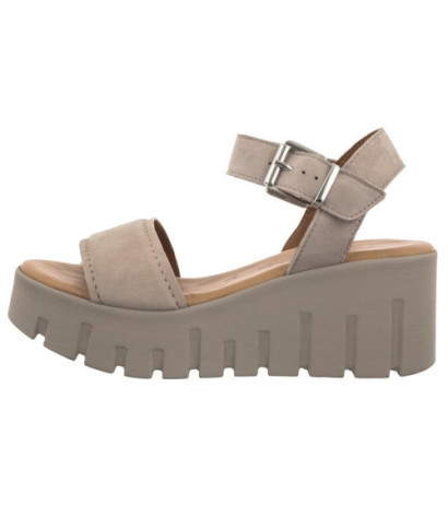 Tamaris Beżowe 1-28712-42 378 Taupe Suede (TM481-b) shoes