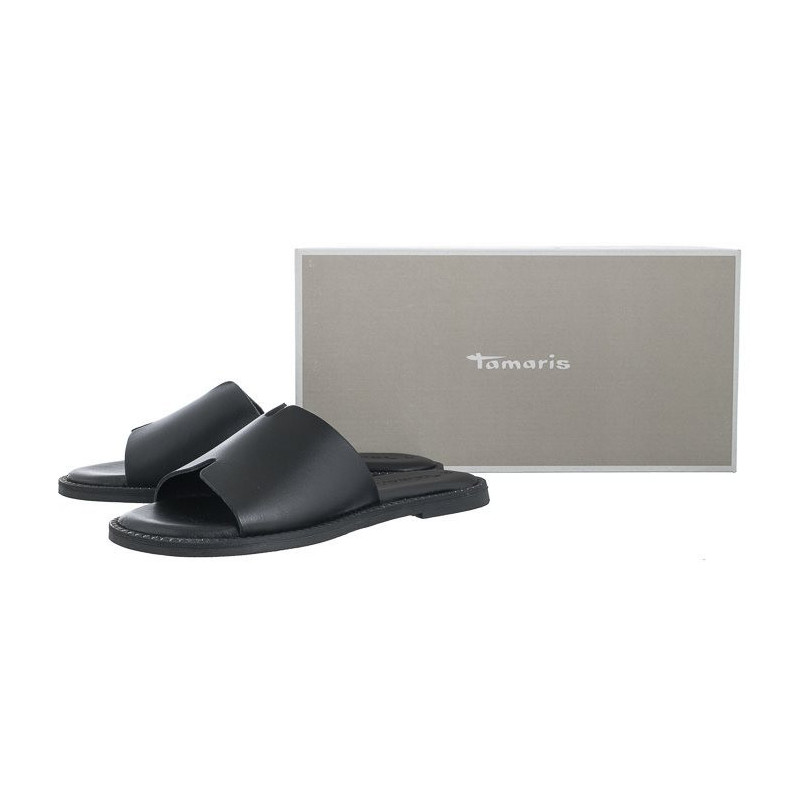 Tamaris Czarne 1-27135-42 001 Black (TM484-a) Sieviešu apavi/Flip Flops
