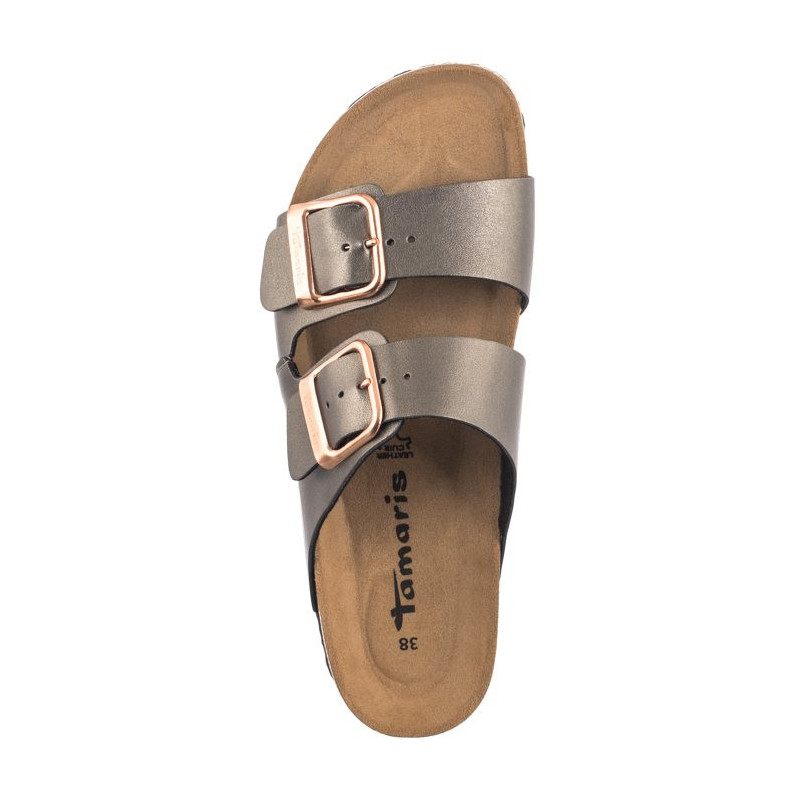 Tamaris Brązowe 1-27503-42 214 Anthracite (TM483-b) Moteriški batai/šlepetės