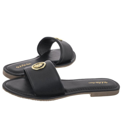 U.S. Polo Assn. Linda004 Lth-Blk Linda004W/4L1 (US190-a) Sieviešu apavi/Flip Flops