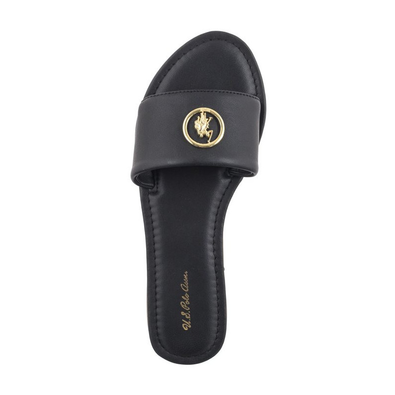 U.S. Polo Assn. Linda004 Lth-Blk Linda004W/4L1 (US190-a) Sieviešu apavi/Flip Flops