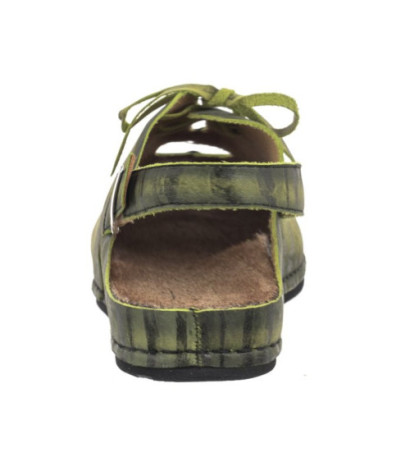 Maciejka Zielone/Czarne 06418-09/00-6 (MA1190-b) sandals