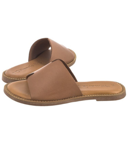 Tamaris Brązowe 1-27135-42 305 Cognac (TM484-b) Sieviešu apavi/Flip Flops