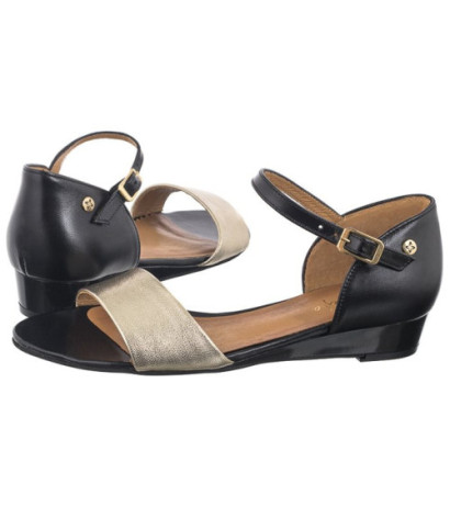 Maciejka Czarne+Złoto 06486-20/00-1 (MA1189-b) sandals