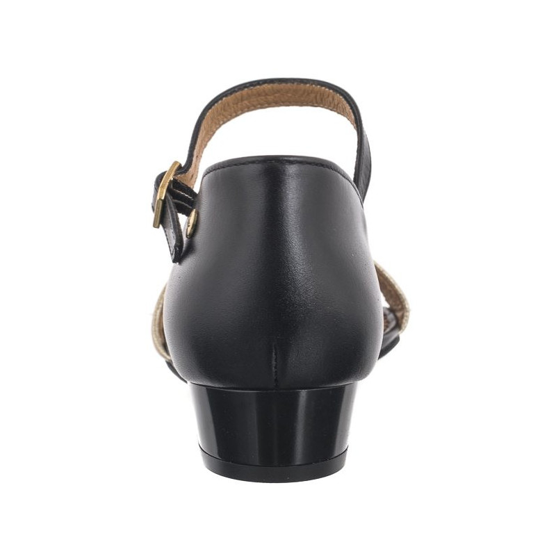 Maciejka Czarne+Złoto 06486-20/00-1 (MA1189-b) sandalai