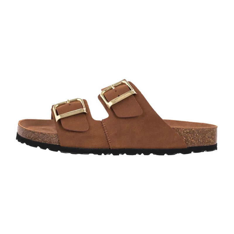 Tamaris Brązowe 1-27503-42 307 Cognac Nubuk (TM483-c) Sieviešu apavi/Flip Flops