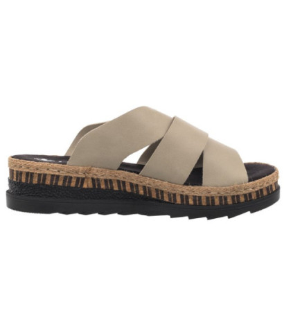 Rieker Beżowe V7989-62 Beige (RI164-a) kingad