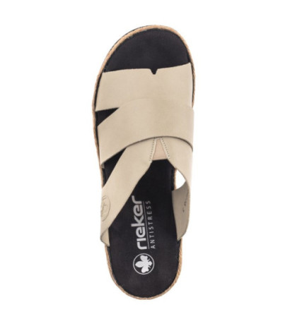 Rieker Beżowe V7989-62 Beige (RI164-a) kingad