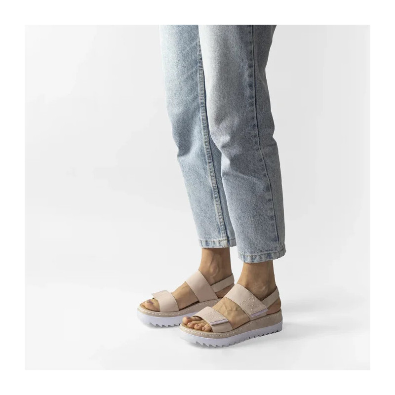 Rieker Różowe V4475-31 Pink (RI166-a) bateliai