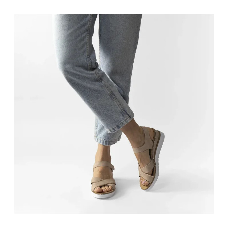 Rieker Różowe V38G9-31 Pink (RI168-a) batai