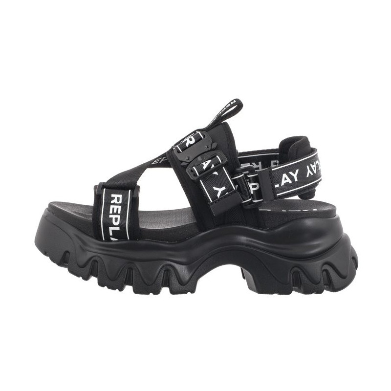 Replay Juyce Buckle GWSA6.000.C0001T RSA60001T 0003 Black (RP15-a) sandales