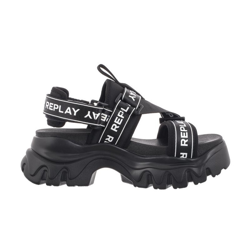 Replay Juyce Buckle GWSA6.000.C0001T RSA60001T 0003 Black (RP15-a) sandales